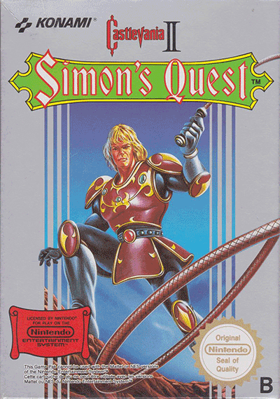 The European (PAL Region) box art of Castlevania II: Simon's Quest removes any remnants of Dracula and the similar Ravenloft artwork altogether.