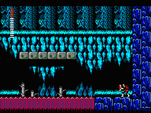 There is an invisible staircase in Castlevania II: Simon↓s Quest.