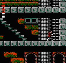 It is possible to climb the spiked walls in some of the Mansions of Castlevania II: Simon's Quest.