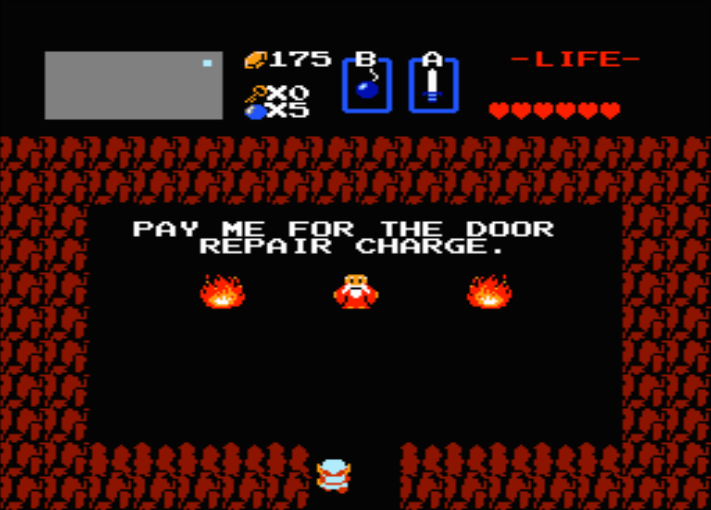 Not every door bombed open in The Legend Of Zelda is a good find; some have bad consequences for Link.
