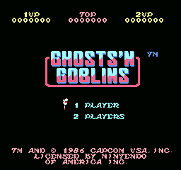 Ghosts 'N Goblins Title Screen