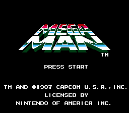 Mega Man Title Screen