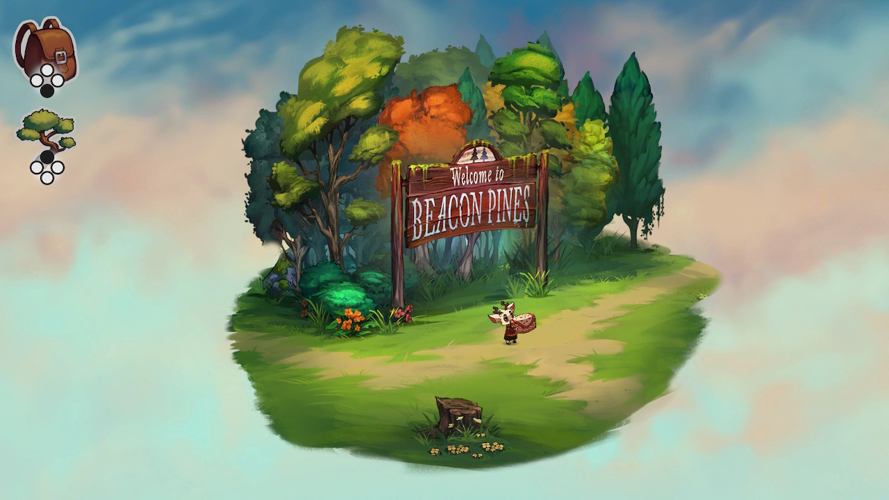 One of Ilse Harting's watercolor scenes from <i>Beacon Pines</i>.