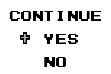 Continue Screen from Castlevania - The Adventure