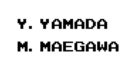 Y. Yamada and M. Maegawa were the programmers of Castlevania - The Adventure.