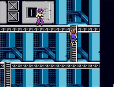 Chintai should be frozen in place. Climb down the second ladder on the left side. About halfway down, you will hear a victorious tune and will get to advance to Stage 3.