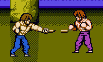 Chin is using nunchaku against Chin in MODE B.