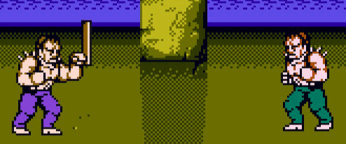 Rowper is using the tonfa or police baton against Rowper in MODE B.