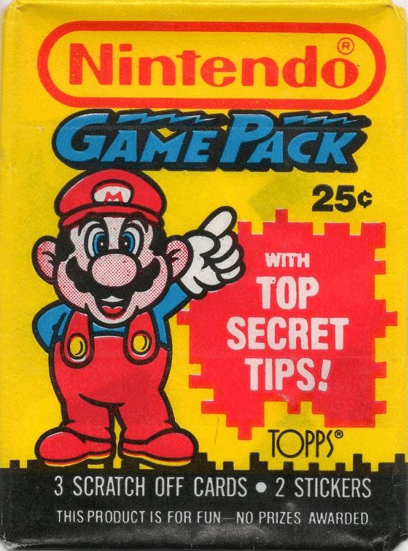 Nintendo Game Pack cards from Topps.
