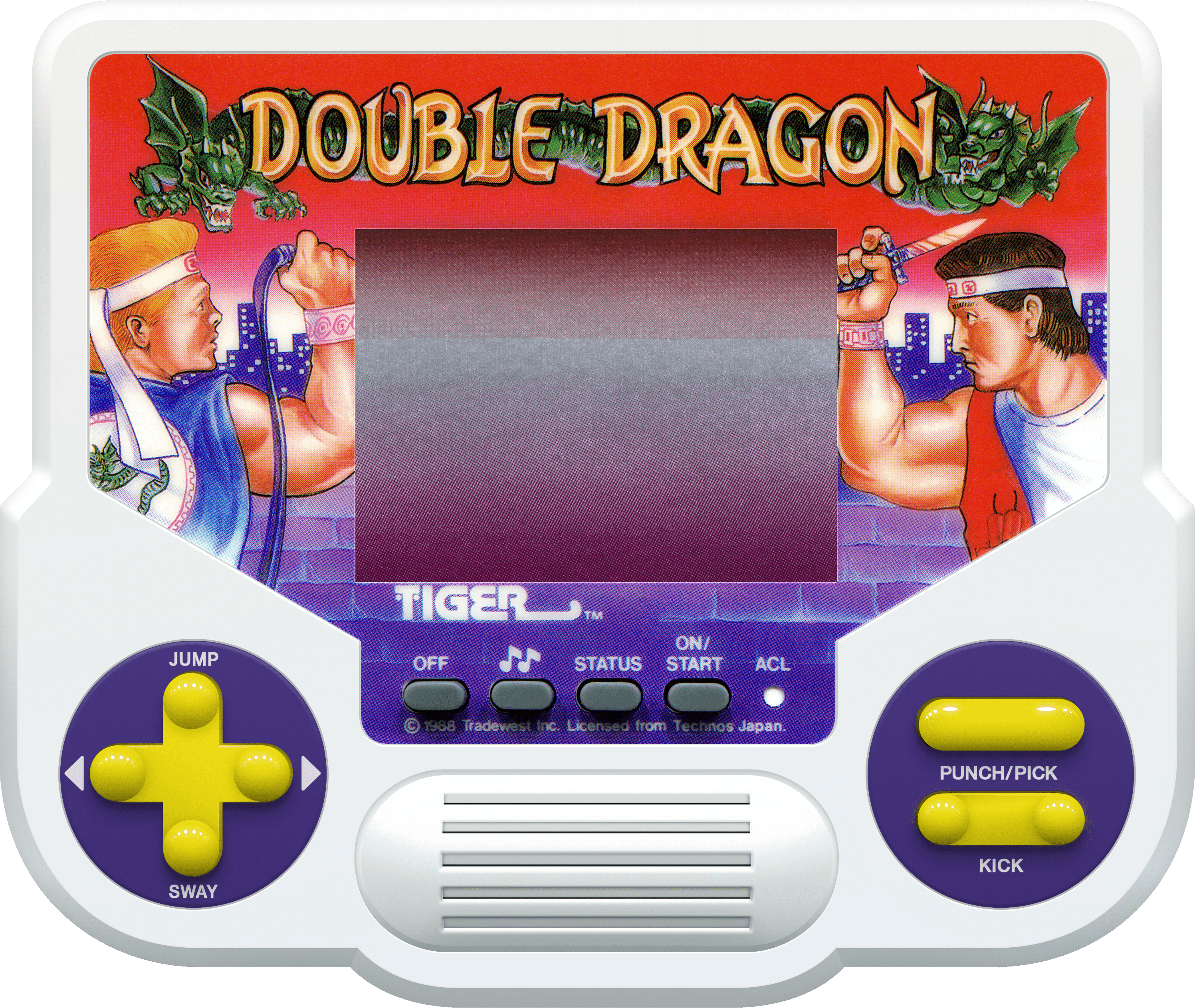 Double Dragon was converted into a Tiger Electronics LCD Handheld, based off of the NES title.