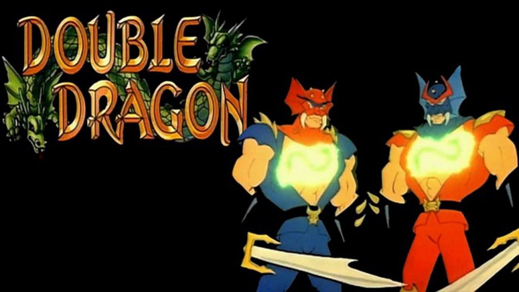 The Double Dragon cartoon with twin brothers, Billy and Jimmy Lee