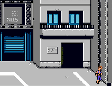Is there an invisible elevator or is this just a strange glitch in Double Dragon?