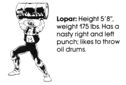 The instruction manual of Double Dragon refers to this character as Lopar, not Roper.
