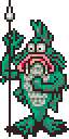 EarthBound (SNES) - Manly Fish influenced by The Creature From The Black Lagoon
