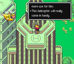 Notice how the helicopter's text is actually mirrored and appears backwards.