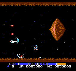 There is a little-known, secret way to collect a bonus 10,000 points in Gradius on the NES.
