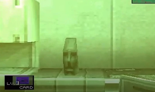 A Moai statue hidden in Metal Gear Solid.