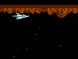The Vic Viper/Warp Rattler can actually touch the ceiling... just avoid lower hanging rock.