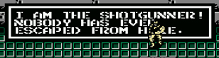 Solid Snake battles the Shotgunner.