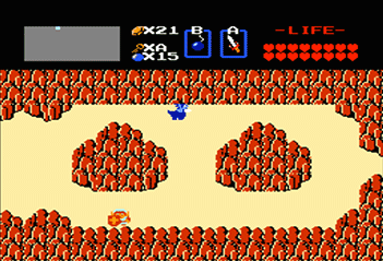 If Link leaves only one enemy behind in a screen, he will only face one enemy each time he returns.
