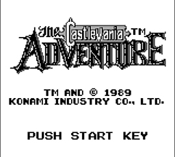 Castlevania: The Adventure Title Screen